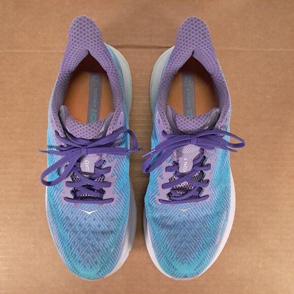 Hoka One One Clifton 9 Running Shoes Womens 11 B Blue Sneakers 1127896 CVPL - Picture 6 of 16